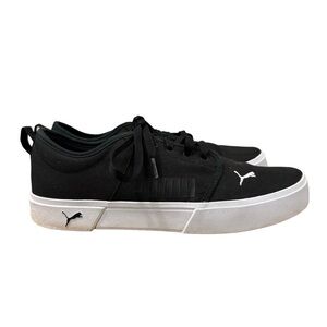 Puma Black El Rey Softfoam Canvas Lace Up Sneakers 10.5